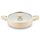 Jumbo Swiss Crystal Dark Cream 7 Parça Tencere Seti
