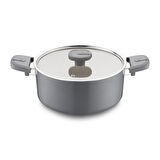 Jumbo Swiss Crystal Grey 7 Parça Tencere Seti