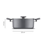 Jumbo Swiss Crystal Grey 5 Parça Tencere Seti