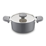 Jumbo Swiss Crystal Grey 5 Parça Tencere Seti