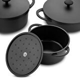 Jumbo Castcore Döküm İndüksiyon Tabanlı 8 Parça Tencere Seti
