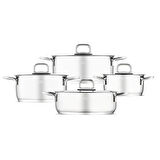 Jumbo Web New Myra 8 Parça Çelik Tencere Seti