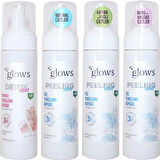 Glows Peeling Yüz Temizleme Köpüğü Kuru Ve Hassas Ciltler 200 Ml