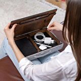 LS051 - Eğim Ayarlanabilir Çekmeceli Mousepad Minderli Laptop Sehpası