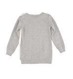 KIZ ÇOCUK PELUŞ DETAYLI BASKILI SWEATSHIRT 