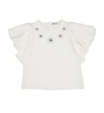 KIZ ÇOCUK KOLLARI VOLANLI BLUZ 