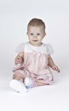 KIZ BEBEK ÇİÇEK BASKILI ŞİFON ELBİSE