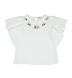 KIZ ÇOCUK KOLLARI VOLANLI BLUZ BK22YK9564