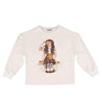 KIZ ÇOCUK BASKILI SWEATSHIRT 