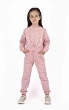 KIZ ÇOCUK ASİMETRİK LASTİKLİ SWEATSHIRT