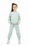 KIZ ÇOCUK KUŞGÖZÜ DETAYLI SWEATSHIRT 