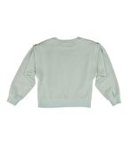 KIZ ÇOCUK KUŞGÖZÜ DETAYLI SWEATSHIRT 