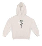 KIZ ÇOCUK KAPÜŞONLU KANGURU CEPLİ SWEATSHIRT 