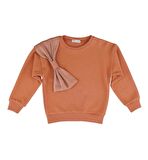 KIZ ÇOCUK FİYONK DETAYLI SWEATSHIRT