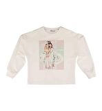 KIZ ÇOCUK BASKILI SWEATSHIRT 