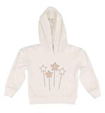KIZ ÇOCUK BASKILI KAPÜŞONLU SWEATSHIRT 