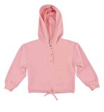 KIZ ÇOCUK ÖNÜ DÜĞMELİ SWEATSHIRT 