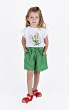 KIZ ÇOCUK KUŞAKLI ŞORT 