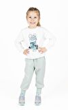 KIZ ÇOCUK TAŞ BASKILI SWEATSHIRT 