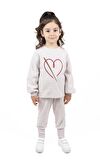 KIZ ÇOCUK İŞLEMELİ SWEATSHIRT 
