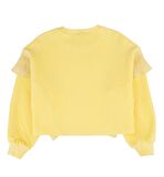 KIZ ÇOCUK KOLU FIRFIRLI SWEATSHIRT