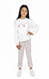 KIZ ÇOCUK NAKIŞLI SWEATSHIRT 