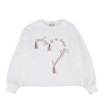 KIZ ÇOCUK NAKIŞLI SWEATSHIRT 