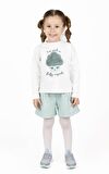 KIZ ÇOCUK CUPCAKE İŞLEMELİ SWEATSHIRT 