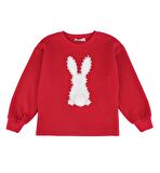 Kız Çocuk Baskılı Sweatshırt 