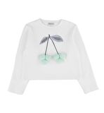 KIZ ÇOCUK KİRAZ DESENLİ SWEATSHIRT