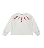 KIZ ÇOCUK PONPONLU SWEATSHIRT