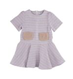 KIZ ÇOCUK KISA KOLLU TÜVİT ELBİSE