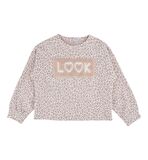 KIZ ÇOCUK UZUN KOLLU  LEOPAR DESENLİ SWEATSHIRT BK23KK14338