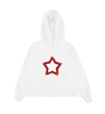 KIZ ÇOCUK KAPÜŞONLU YILDIZLI SWEATSHIRT