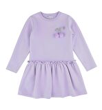 KIZ ÇOCUK KİRAZ BROŞLU ELBİSE BB23KK12196