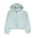 KIZ ÇOCUK KAPÜŞONLU FERMUARLI SWEATSHIRT BK23KK14349 