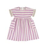 KIZ ÇOCUK ÇİZGİLİ ELBİSE