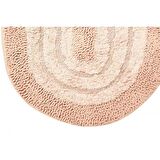 ALANUR HOME TRİO BUKLE COTTON 2'Lİ PASPAS TAKIMI PUDRA