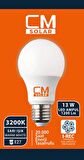 CMSOLAR 13w Led Ampul E27 Duy 3200K Sarı Işık 