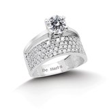 Kuyumcudukkani Tektaş Twin Yüzük-10019-W-W
