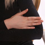 Kuyumcudukkani Taşsız Yuvarlak Free Size Yüzük-10332-G