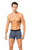 Looksense Erkek Dude 2 li Düz ve Desenli Likralı Boxer 1406 