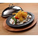 Lava Döküm Oval Döner, Kebap Tabağı. Ölçü 32x23cm.