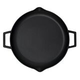 Lava Metal Kulplu Yuvarlak Döküm Demir Kızartma Tavası Çap(Ø) 26 cm