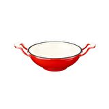 Lava Döküm Mini Wok Yekpare Kulplu Cam Kapaklı Edition Serisi Çap(Ø)16cm.