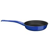 Lava Döküm Kızartma Tavası, Metal Saplı. Çap(Ø)24cm.  - Mavi