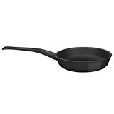 Lava Döküm Yuvarlak Kızartma Tavası Döküm Demir Yekpare Saplı Çap(Ø)24cm.
