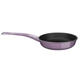 Lava Döküm Kızartma Tavası, Metal Saplı. Çap(Ø)24cm.  - Mor