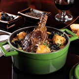 Lava Döküm Yuvarlak Tencere. Folk Çap(Ø) 22cm. - Siyah