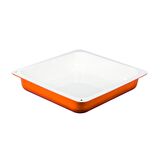 Lava Döküm GN 2/3 Gastronorm Küvet, İç Renk Krem, Ölçü 35x32cm - Turuncu